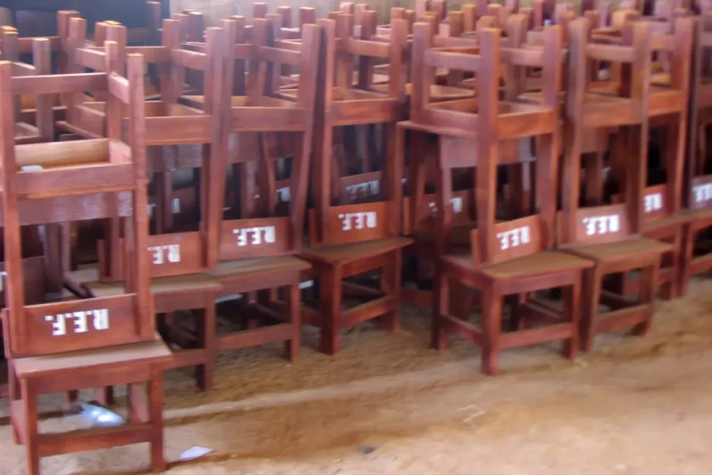Provision of Furniture for the pupils of Agidingbi Primary School in 2008